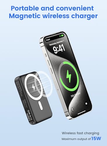  Jonwall Power Bank para MagSafe Negro 20W Carga Rápida Global Recycled Standard
| Jonwall Power Bank MagSafe 10000 mAh 